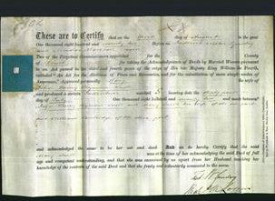 Deed by Married Women - Mary Snell-Original Ancestry