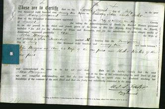 Deed by Married Women - Ann Morgan-Original Ancestry
