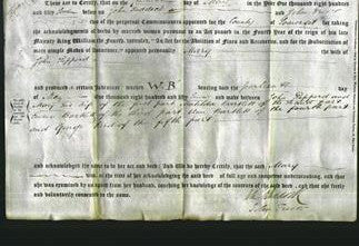 Deed by Married Women - Mary Pepperd-Original Ancestry