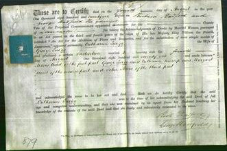 Deed by Married Women - Catharine Twigg-Original Ancestry