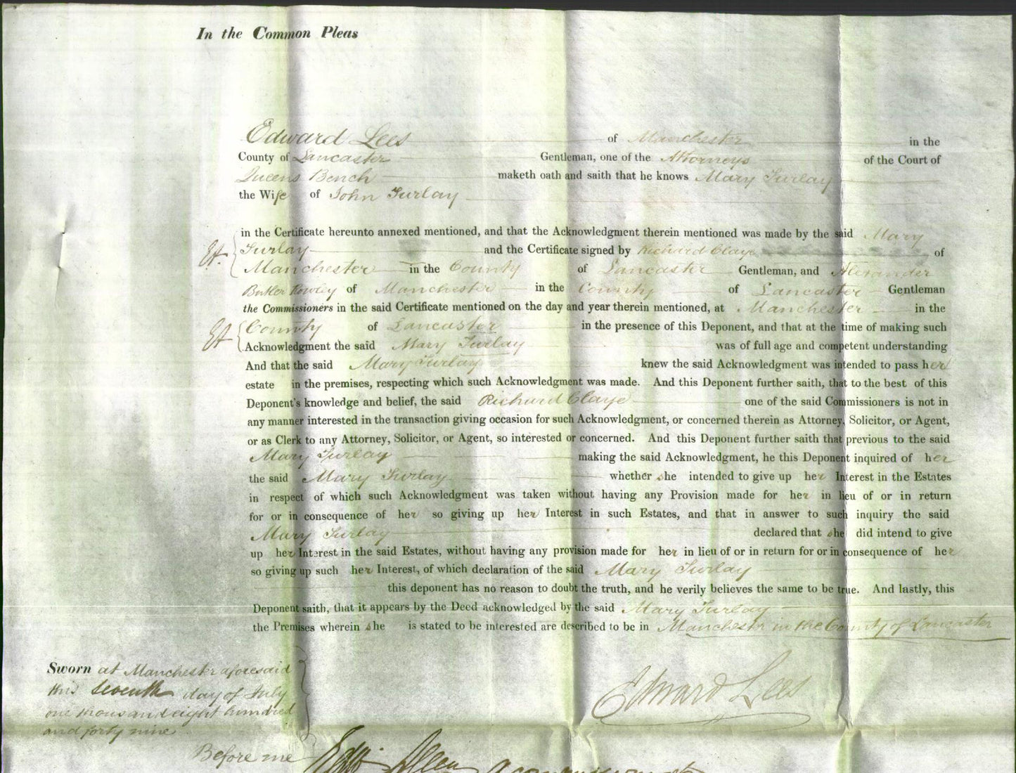 Court of Common Pleas - Mary Furlay