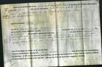 Deed by Married Women - Amy Walker-Original Ancestry