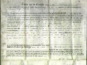 Deed by Married Women - Sarah Barnett, Ann Barnett-Original Ancestry