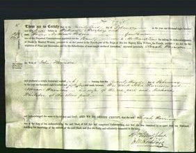 Deed by Married Women - Sarah Harrison-Original Ancestry