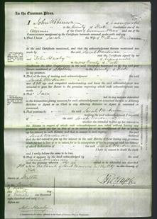 Court of Common Pleas - Sarah Wardman-Original Ancestry