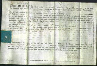 Deed by Married Women - Phoebe Elizabeth Robinson-Original Ancestry