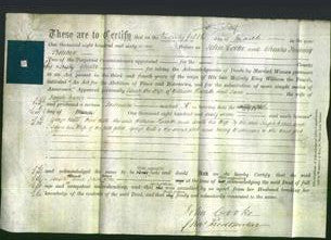 Deed by Married Women - Sarah Howorth and Jane Crowe-Original Ancestry