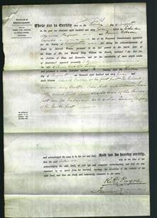 Deed by Married Women - Catharine Swan-Original Ancestry