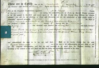 Deed by Married Women - Elizabeth Alderslade-Original Ancestry