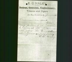 Business Letterhead - E. C. Haley