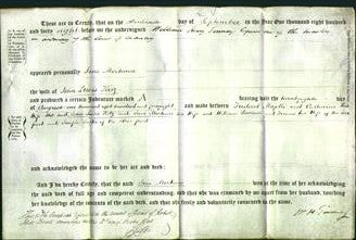 Deed by Married Women - Jane Mortimer Kitz-Original Ancestry