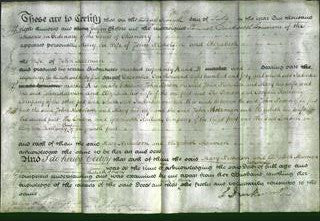 Deed by Married Women - Mary Nicholson and Elizabeth Marman-Original Ancestry