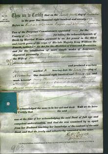 Deed by Married Women - Mary Thomas-Original Ancestry