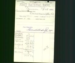 Bank Letterhead - First National Bank