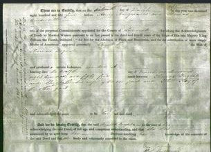 Deed by Married Women - Elizabeth Dugdale-Original Ancestry
