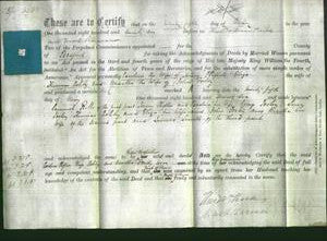Deed by Married Women - Caroline Clifton, Eliza Ashby and Martha Fortey-Original Ancestry