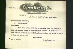 Letterhead - Byram Foundry Co.