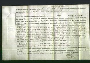 Deed by Married Women - Elizabeth Charnings, Dorcas Turner, Judith Carruthers Friend and Caroline Riley-Original Ancestry