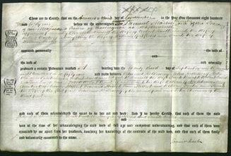 Deed by Married Women - Elizabeth Harriett Huitt, Sarah Bushell, Mary Ann Galfied and Sarah Foster-Original Ancestry