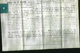 Deed by Married Women - Amelia Latitia Dowdeswell-Original Ancestry