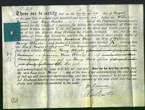 Deed by Married Women - Susanna Hine Wheeler-Original Ancestry