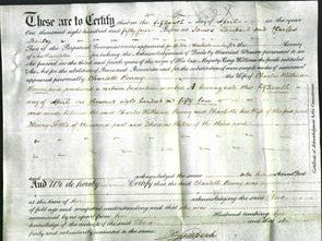 Deed by Married Women - Charlotte Benny-Original Ancestry