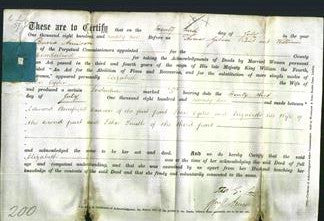 Deed by Married Women - Elizabeth Ogden-Original Ancestry