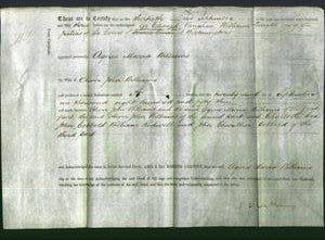 Deed by Married Women - Agnes Maria Williams-Original Ancestry