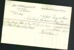 Letterhead - John P. Hollingshead & Co.