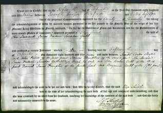 Deed by Married Women - Eliza Sarah Gabb-Original Ancestry