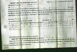 Deed by Married Women - Charlotte Mary Smith-Original Ancestry
