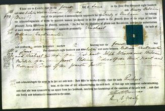 Deed by Married Women - Rachel Duckmanton-Original Ancestry