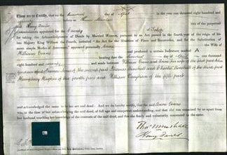 Deed by Married Women - Anne Evans-Original Ancestry