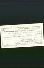 Wakefield, Massachusetts Payment Voucher - Ivory S. Loud-Original Ancestry