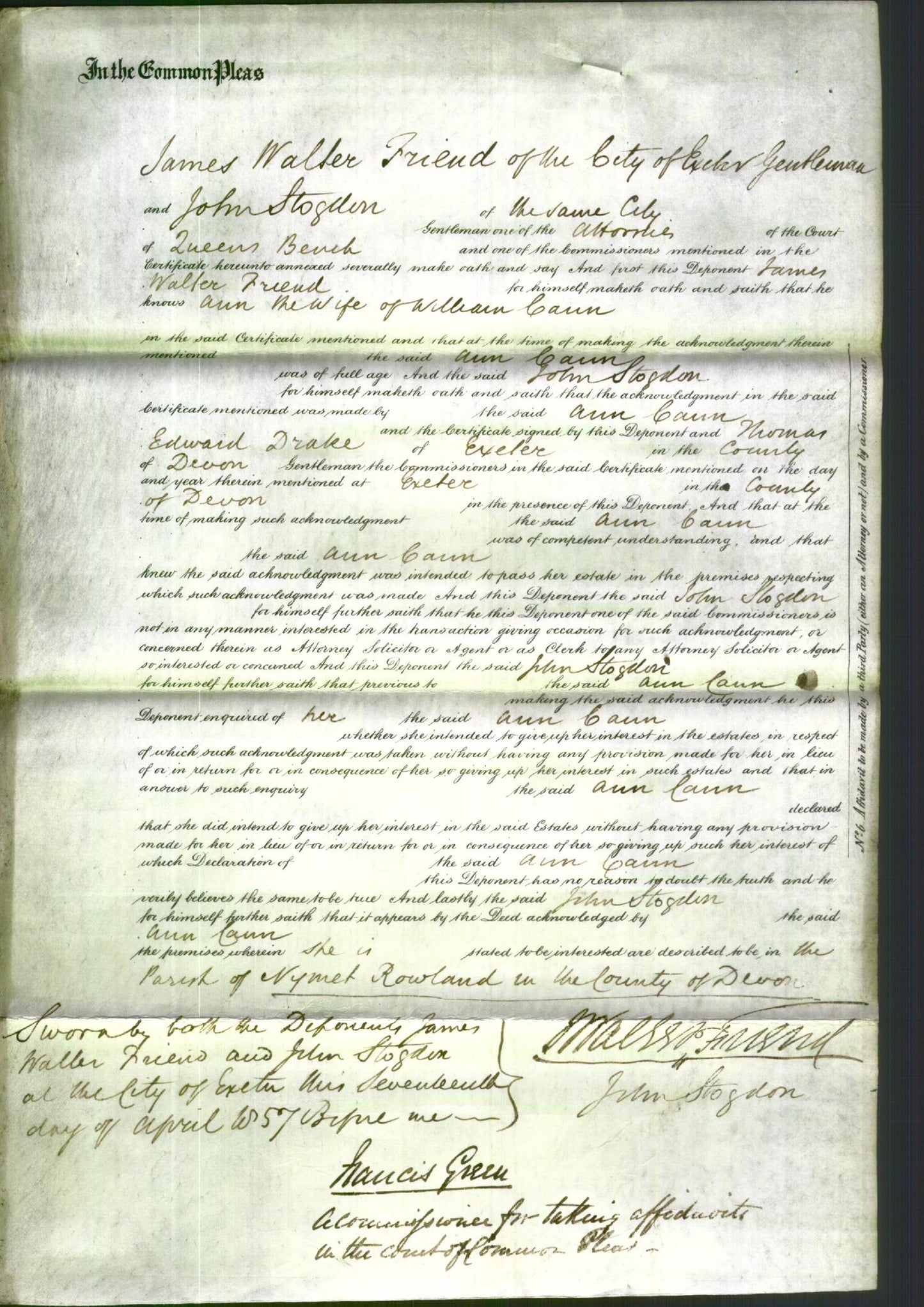 Court of Common Pleas - Ann Cain