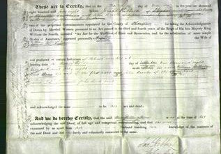 Deed by Married Women - Anne Billinge-Original Ancestry