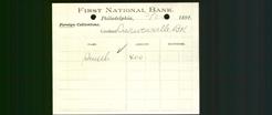 Bank Letterhead - First National Bank