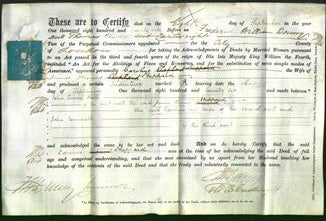 Deed by Married Women - Caroline Sheppard-Original Ancestry