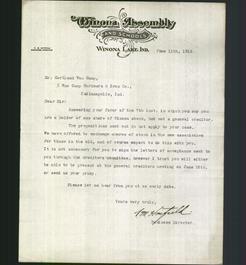 Letterhead - Winona Assembly and Schools