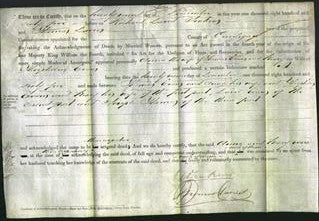 Deed by Married Women - Anna Evans and Mary Evans-Original Ancestry