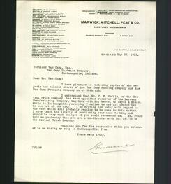 Letterhead - Marwick , Mitchell, Peat & Co.