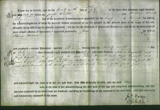 Deed by Married Women - Ann Hodgson-Original Ancestry