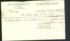 Letterhead - John P. Hollingshead & Co.