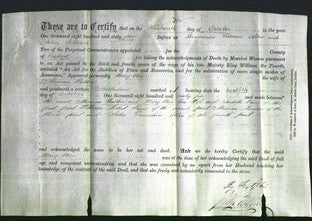 Deed by Married Women - Mary Ann Walker-Original Ancestry