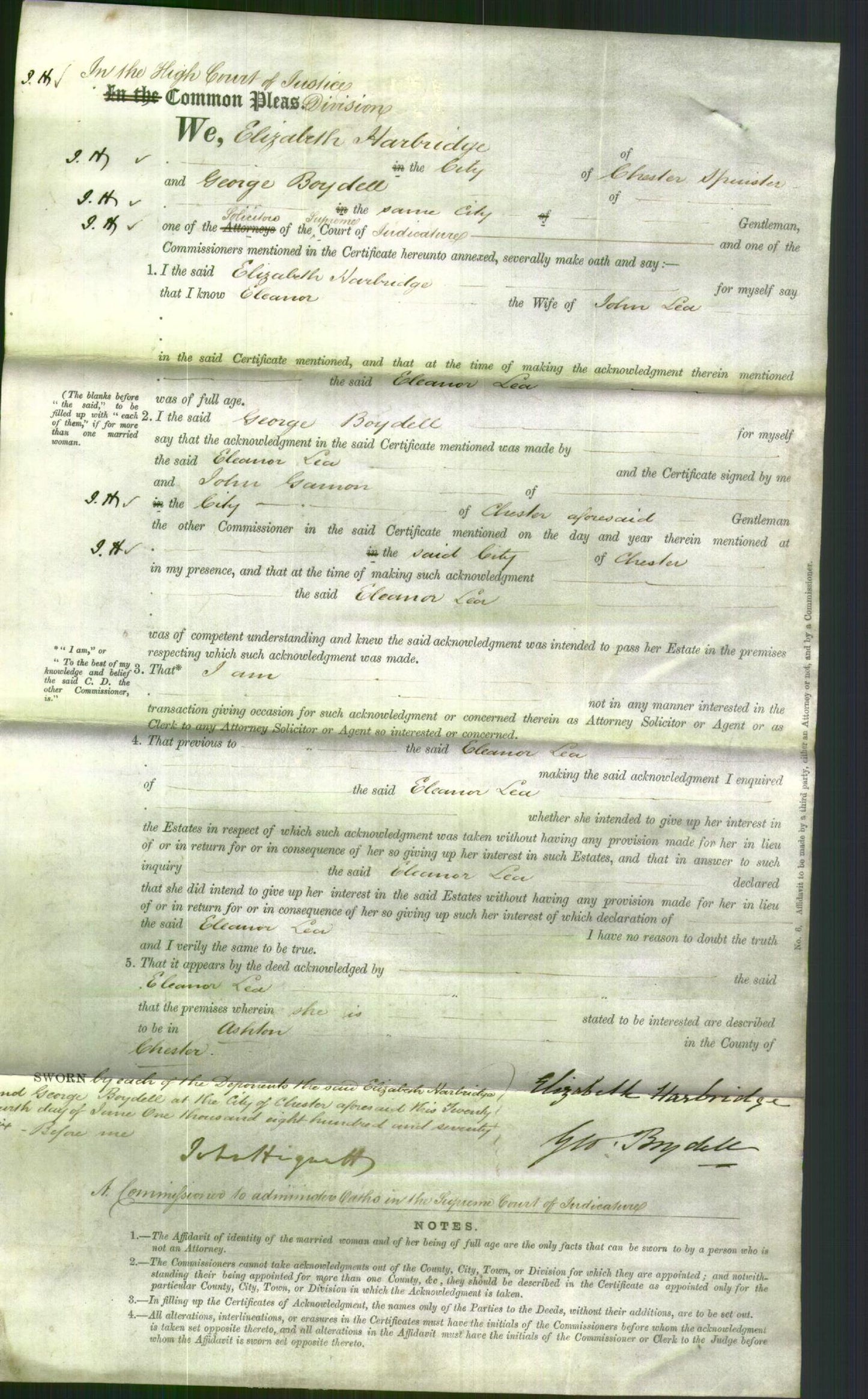 Court of Common Pleas - Eleanor Lea