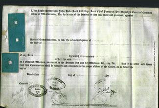 Copy of Appointment of Special Commissioners - Sir Alexander Anderson, David Rikorice, William Yeats-Original Ancestry