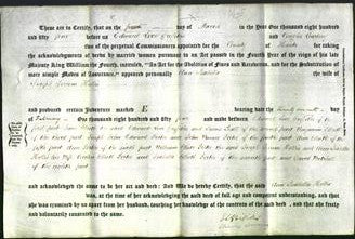 Deed by Married Women - Ann Isabella Hollis-Original Ancestry