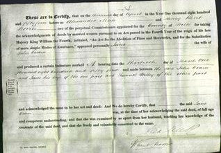 Deed by Married Women - Jane Oram-Original Ancestry