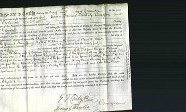 Deed by Married Women - Elizabeth Ann Slight-Original Ancestry