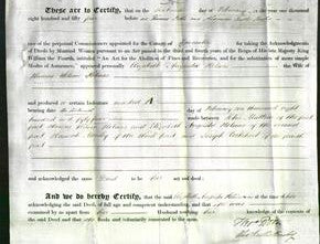 Deed by Married Women - Elizabeth Augusta Holmes-Original Ancestry